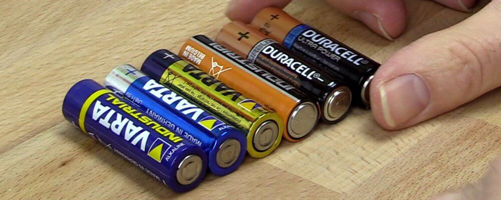 taschenlampen batterietest aa