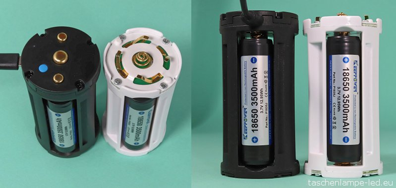fenix tk75 batteriehalter vergleich
