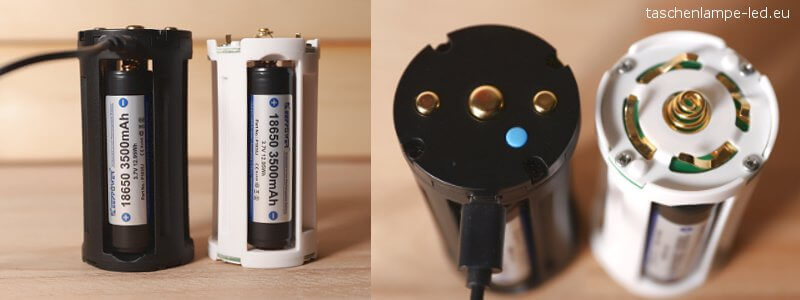 fenix tk75 batteriehalter vergleich