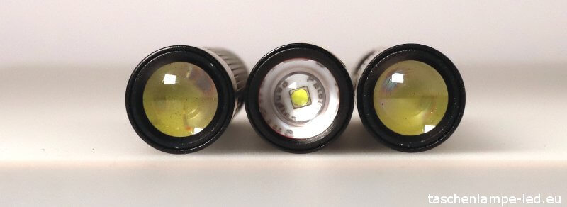 ledlenser p4 drei led vorne